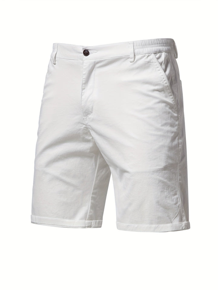 Elegantes pantalones cortos de algodón