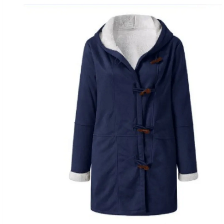 Una chaqueta elegante y cálida con capucha para los días elegantes