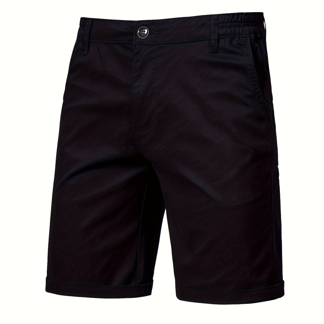 Elegantes pantalones cortos de algodón