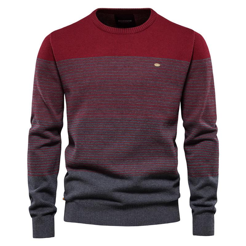Men's Vintage Crew Neck Striped