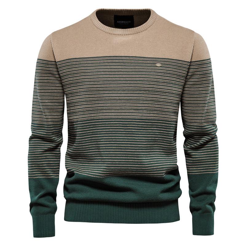 Men's Vintage Crew Neck Striped