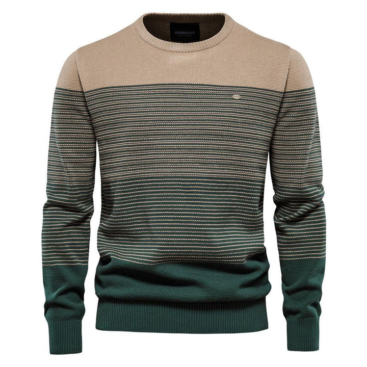 Men's Vintage Crew Neck Striped