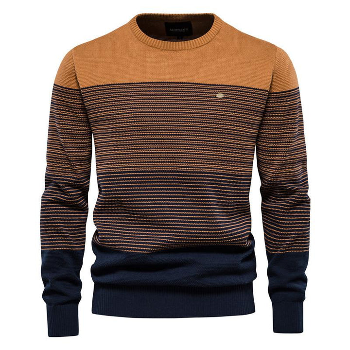 Men's Vintage Crew Neck Striped