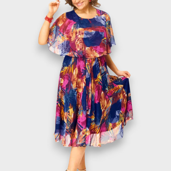 Suzana - Cómodo vestido de gasa talla grande