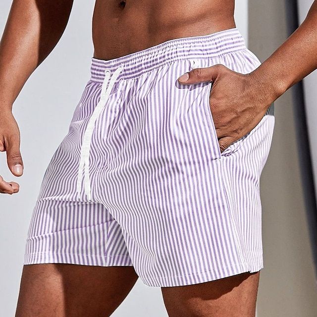 Pantalones cortos de rayas casual
