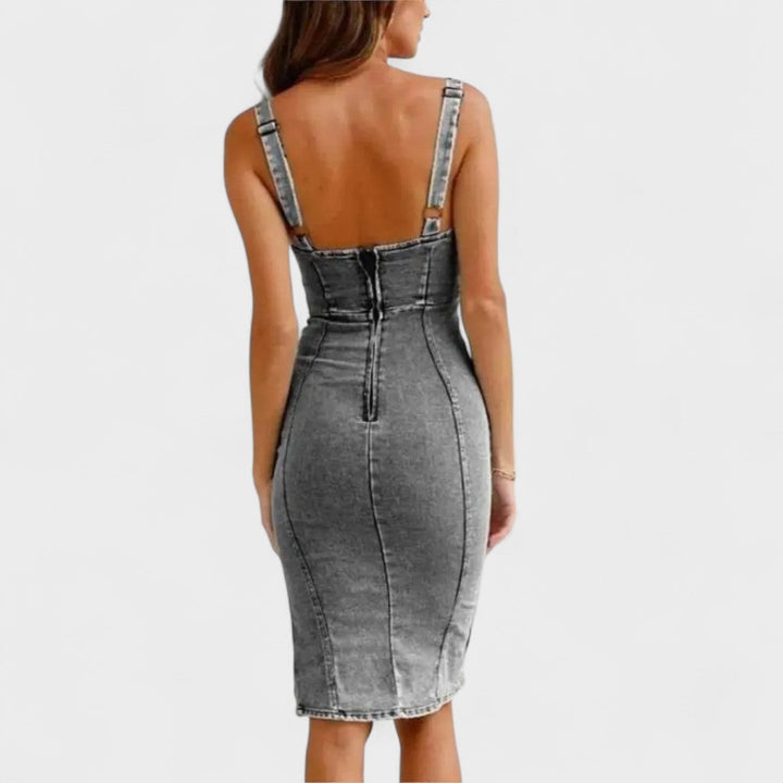 Maria - Vestido vaquero con tirantes ajustables